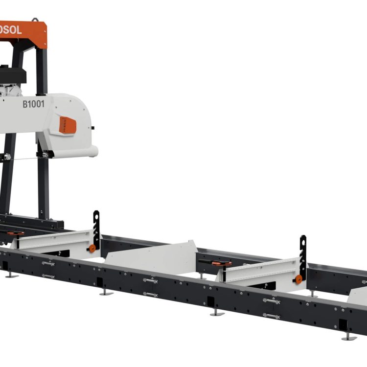 B1001 Bandsaw Mill (gas, 23 hp, Briggs & Stratton) with electric start